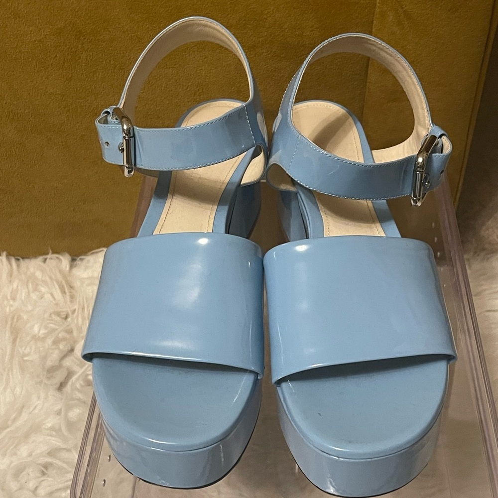Marni Light Blue Platform Sandals